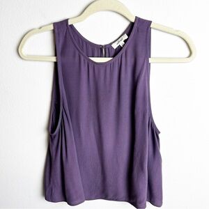 Wilfred Aritzia sleeveless tank flowy swing blouse purple size: M